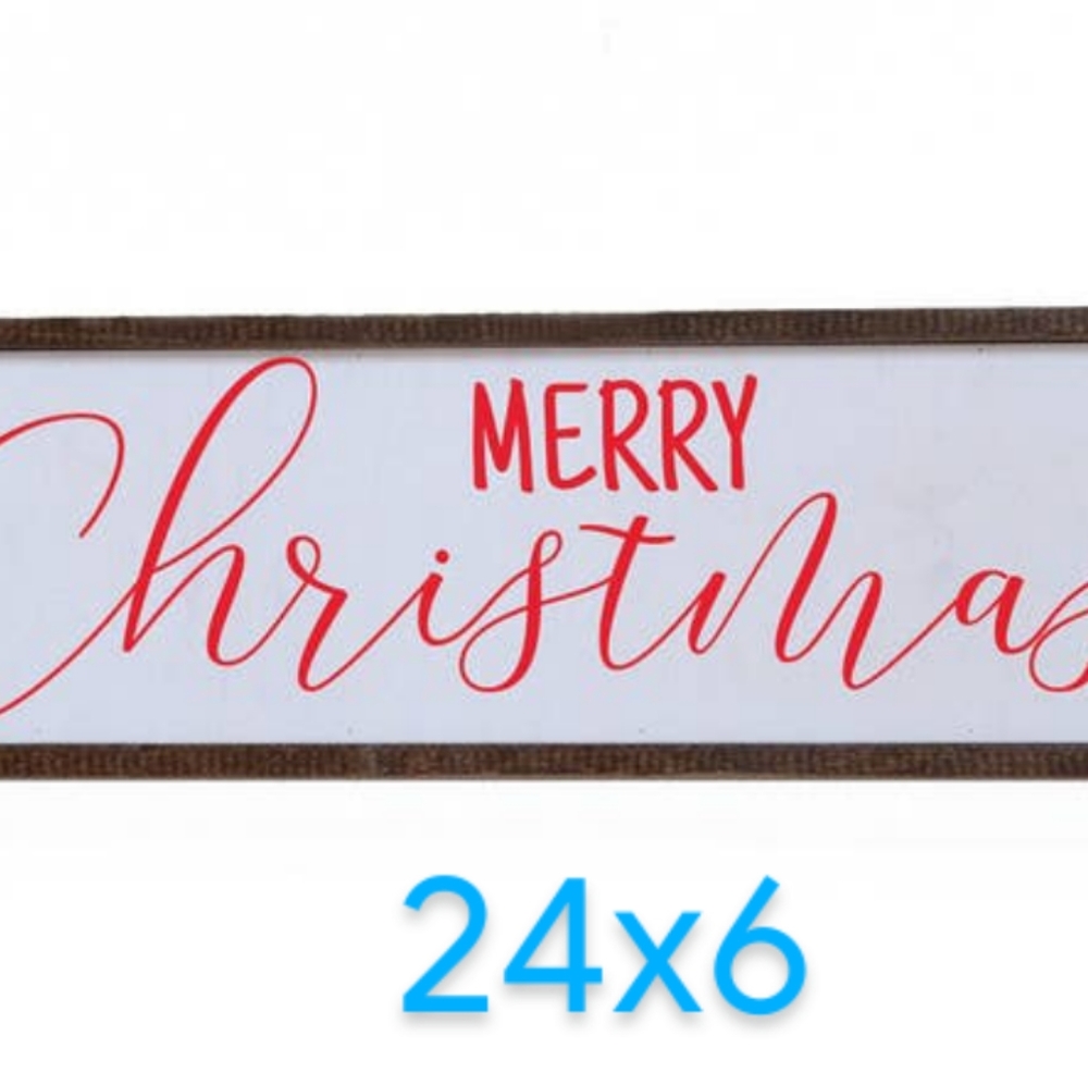 Merry Christmas wood sign - Picture 2 of 4